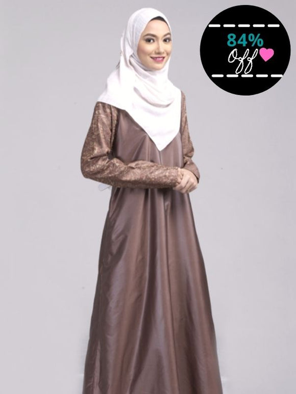 Azaleya Abaya in Warm Almond Brown in Size XL